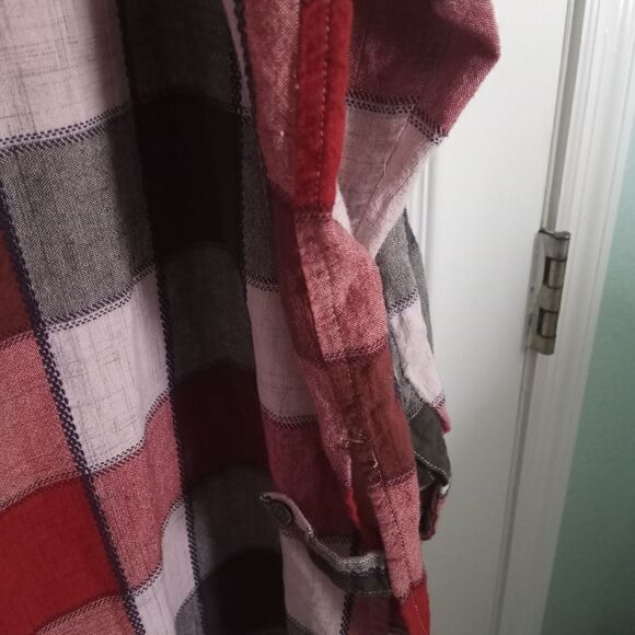 Women's Bobbie Brooks 18W/20W Plaid LSlv Shirt Button Up 100% Cotton Collared - Picture 8 of 9